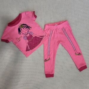 PL sleep baby girl pajamas size 12M